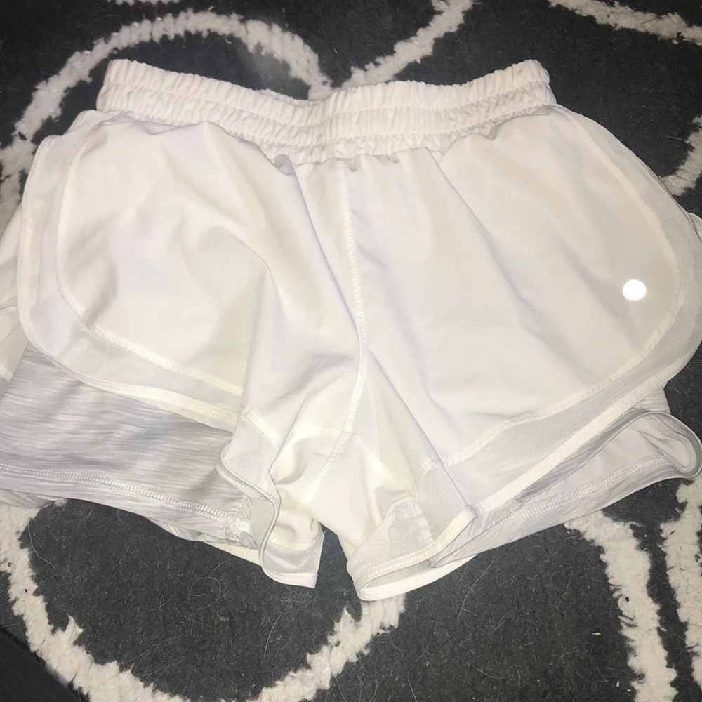 White Active Shorts